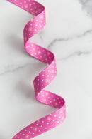 Color Pop Webbing: Dot Dot Bloom in Berry 1" wide