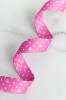 Color Pop Webbing: Dot Dot Bloom in Berry 1" wide