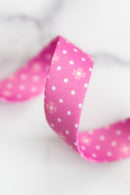 Color Pop Webbing: Dot Dot Bloom in Berry 1" wide