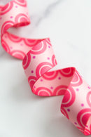 Color Pop Webbing: Sweet Scallops in Pink 1 1/2" wide