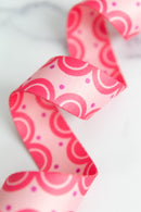 Color Pop Webbing: Sweet Scallops in Pink 1 1/2" wide