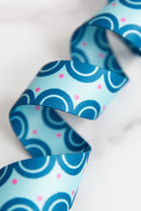 Color Pop Webbing: Sweet Scallops in Blueberry 1 1/2" wide