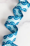 Color Pop Webbing: Sweet Scallops in Blueberry 1 1/2" wide