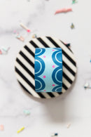 Color Pop Webbing: Sweet Scallops in Blueberry 1 1/2" wide