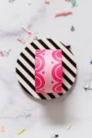 Color Pop Webbing: Sweet Scallops in Pink 1 1/2" wide