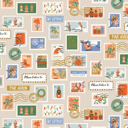 Holiday Classics II: Holiday Stamps in Cream