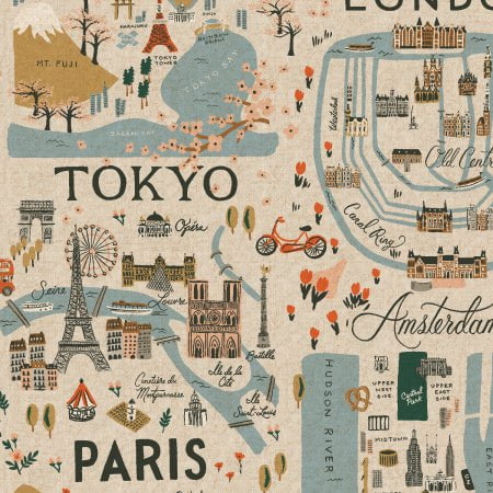 CANVAS: Bon Voyage - City Guide in Natural**ALMOST GONE**