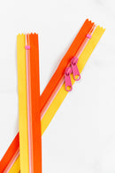 30" Zipper: Papaya Punch