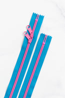 30" Zipper: Bubbles