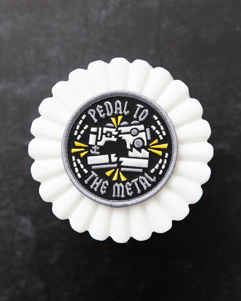 Pedal to the Metal Sewing Iron on Patch