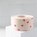 Starry Webbing: Natural in Pink 1 1/2" wide