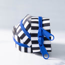 Black and White Striped Zipper