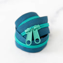 30" Zipper: Tealtastic