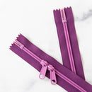 30" Zipper: Plum