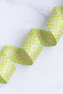 Webbing: Bitmapped in Neon Yellow - 1 1/2" wide
