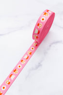 Webbing: Strawbitties in Pink 1" wide