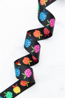 Webbing: Rainbow Apples 1 1/2" wide