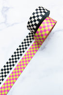 Webbing: Checker in Citron 1 1/2" wide