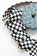 Webbing: Checker in Black & Natural 1 1/2" wide