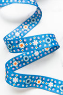 Webbing: Florametry in Bright Blue 1 1/2" wide