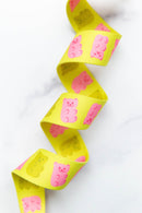 Webbing: Gummy Bears in Citron 1 1/2" wide