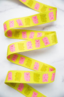 Webbing: Gummy Bears in Citron 1 1/2" wide