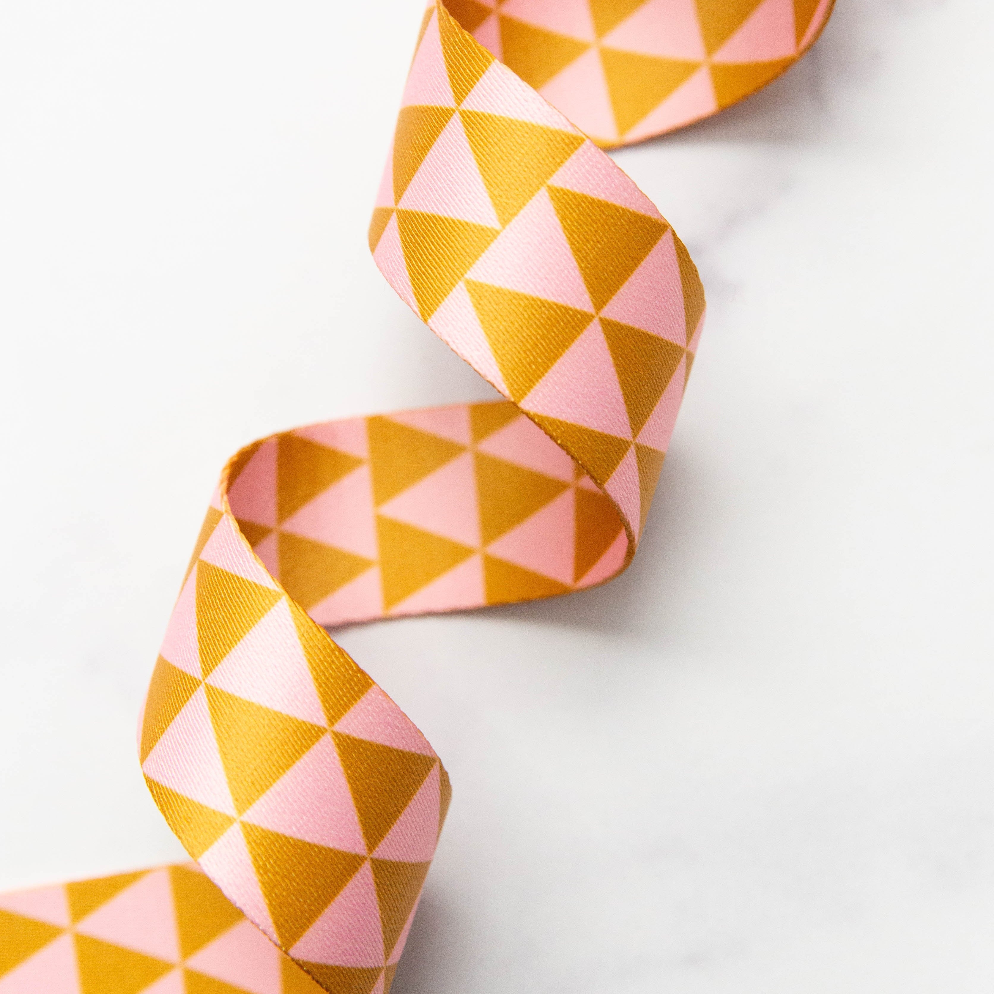 Triangle Webbing in Ochre 1.5