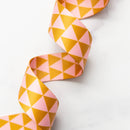 Triangle Webbing in Ochre 1.5"