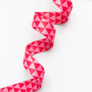 Triangle Webbing in Rhubarb 1"