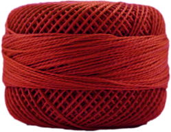 Perle Cotton: 1163 Bright Orange Red