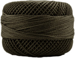 Perle Cotton: 8327 Dark Drab Green Brown