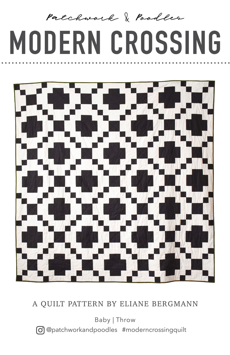Modern Crossing Quilt Pattern