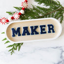 Varsity Letter MAKER Patches