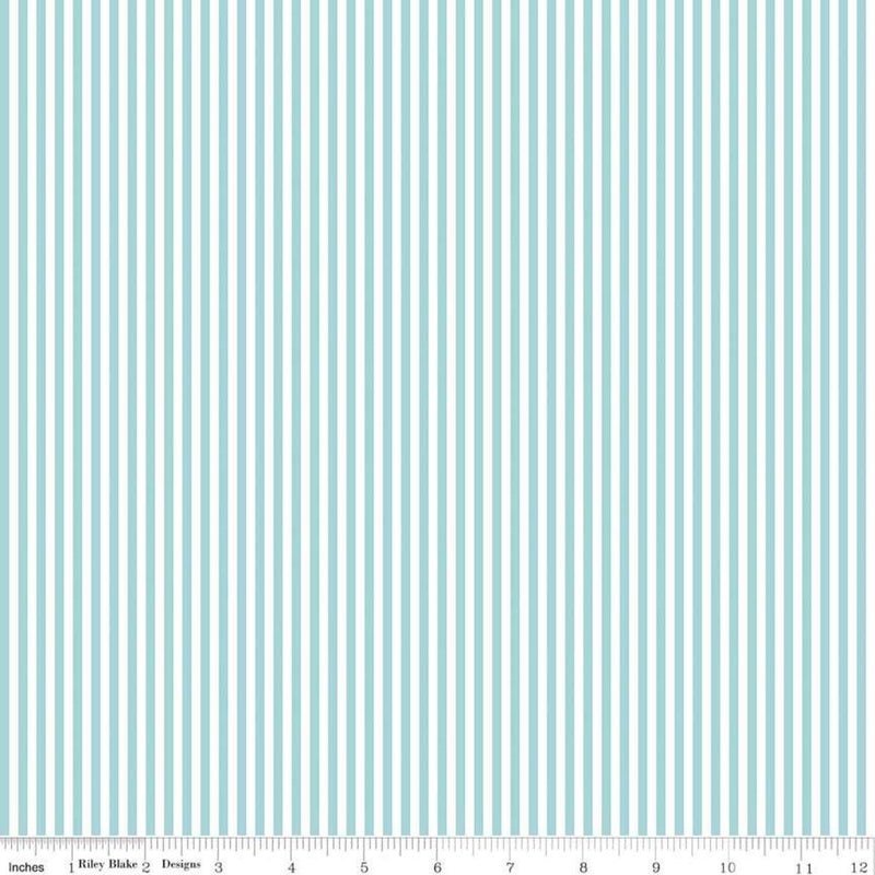 1/8" Stripe: Aqua
