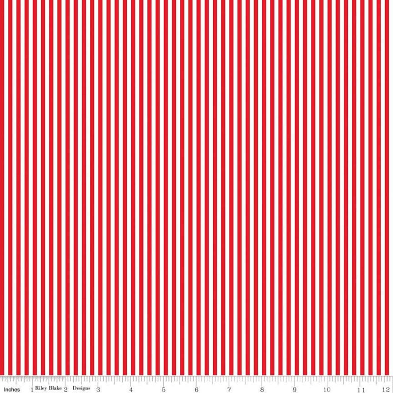 1/8" Stripe: Red