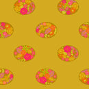 Ellipse: Floral Dot in Goldenrod