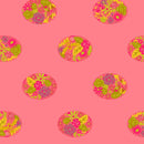 Ellipse: Floral Dot in Salmon **ALMOST GONE**