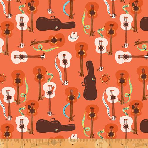 Far Far Away III: Guitars in Red Orange