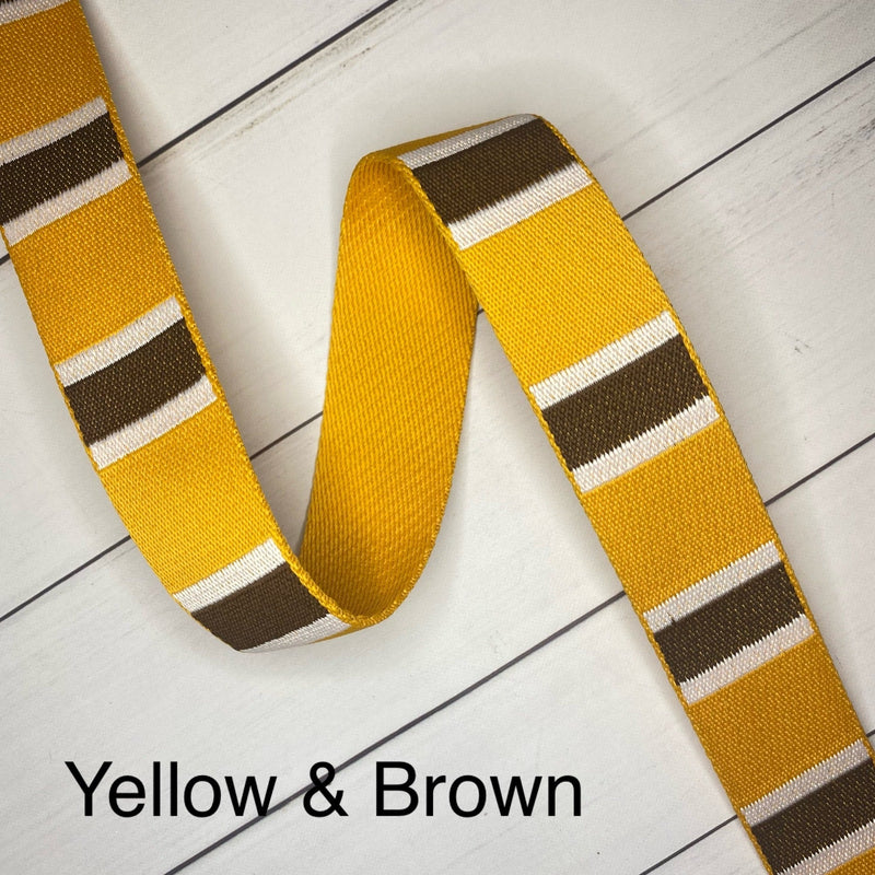 Color Dash Webbing: Yellow & Brown