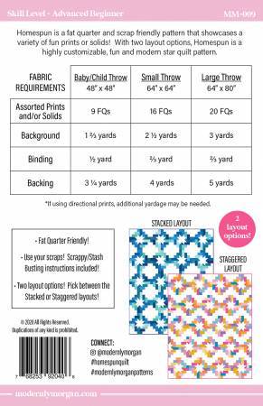 Homespun Quilt Pattern