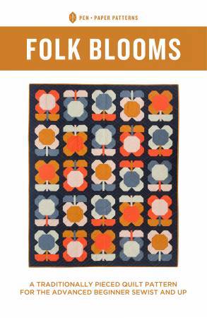 Folk Blooms Quilt Pattern