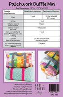 Patchwork Duffle Pattern Mini