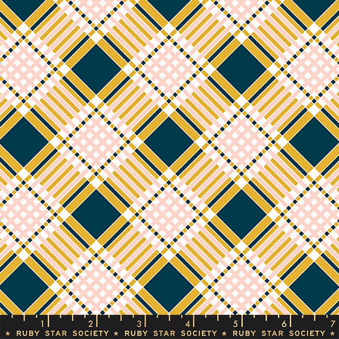 Strawberry Friends: Plaid in Goldenrod
