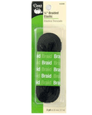 1/4" Braided Elastic in Black
