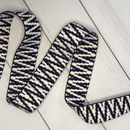 Zig Zag Webbing: Navy & Natural