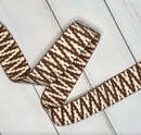 Zig Zag Webbing: Caramel & Natural