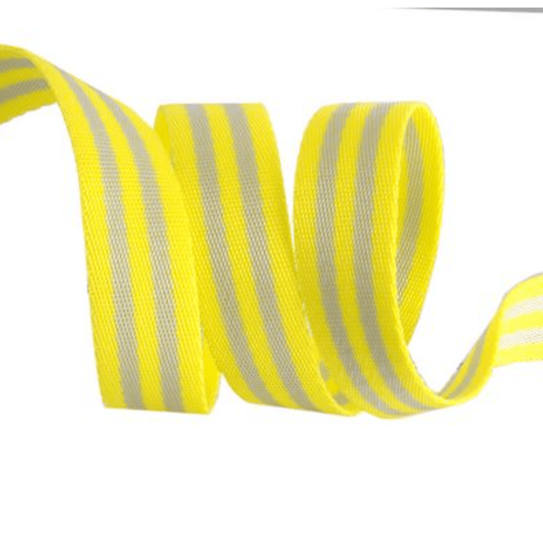 Tula Webbing: Neon Yellow & Gray 1 inch wide