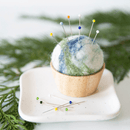 Wooly Sheep Dots Pin Cushion