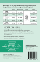 8" Flowering Snowball Quilt Pattern & Rulers