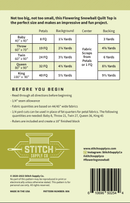 10" Flowering Snowball Quilt Pattern & Rulers